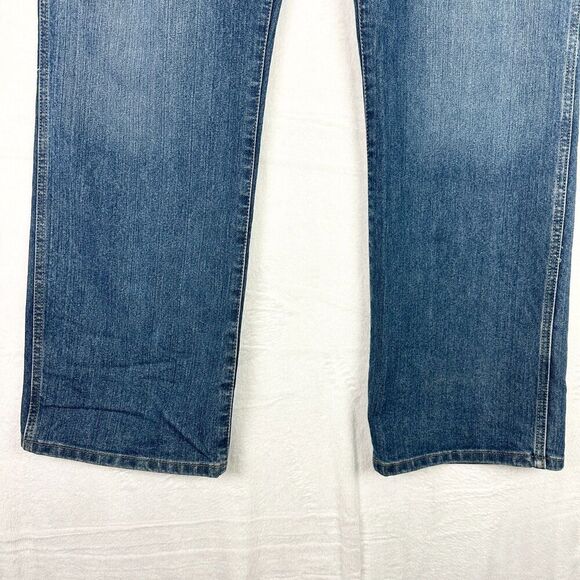 Ariat Rebar M4 Relaxed DuraStretch Basic Boot Cut Jean Size 38x32 Low Rise EUC - Picture 4 of 8